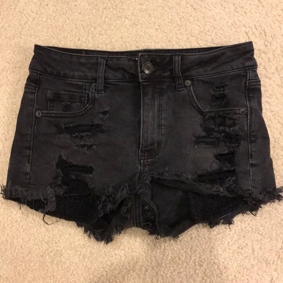American Eagle Outfitters Pants - American Eagle Black High Rise Shortie